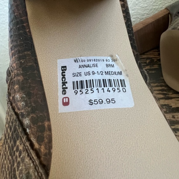 Snake Skin Buckle Booties - Picture 4 of 4